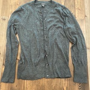 Eddie Bauer dark gray button down sweater, like new!